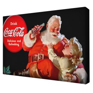 canvas_print_Santa_Cocacola